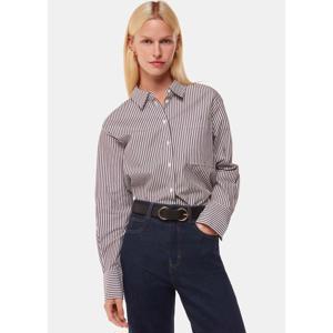 Whistles Dark Denim Stretch Barrel Leg Jean